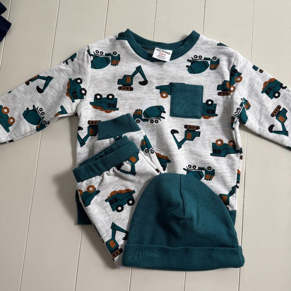 NWOT Petite Lem's Mini Threads | Ccnstruction 3pc set | 12m